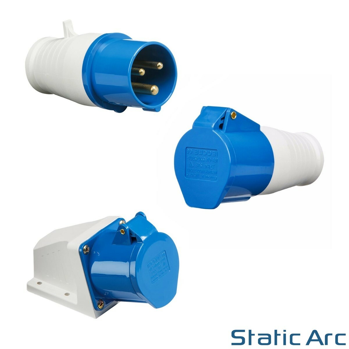 INDUSTRIAL PLUG AND SOCKET 32A 3P+N+E