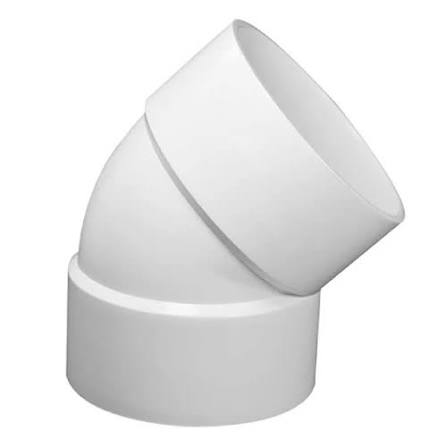 PVC ELBOW 4 45 WHITE