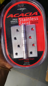 Bawaba za stainless steel ya card 5x3x3 Acacia(P/50)